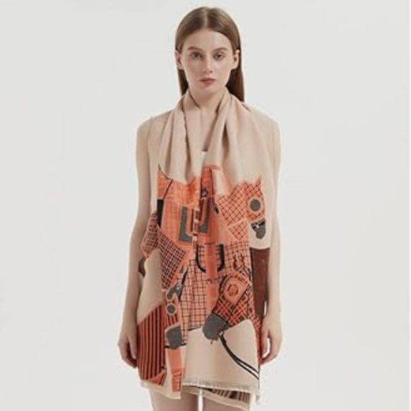 Anthro Kerri Horse Poncho Scarf - Picture 2 of 6